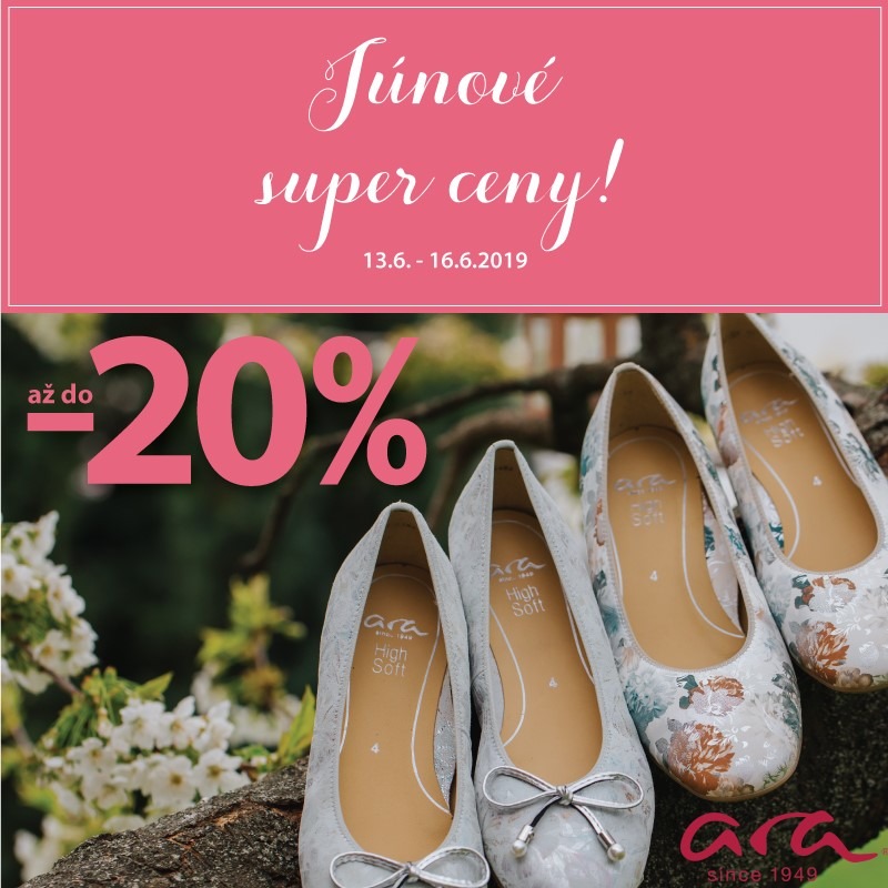 Extra výhodné nákupy v obuvi Ara so zľavou 20%