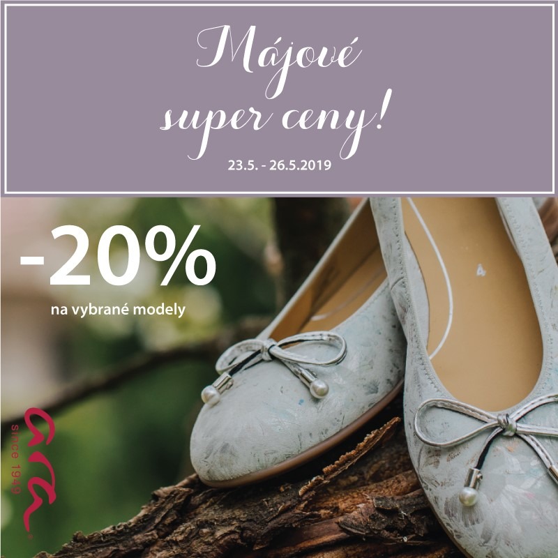 Extra výhodné nákupy v obuvi Ara so zľavou 20%