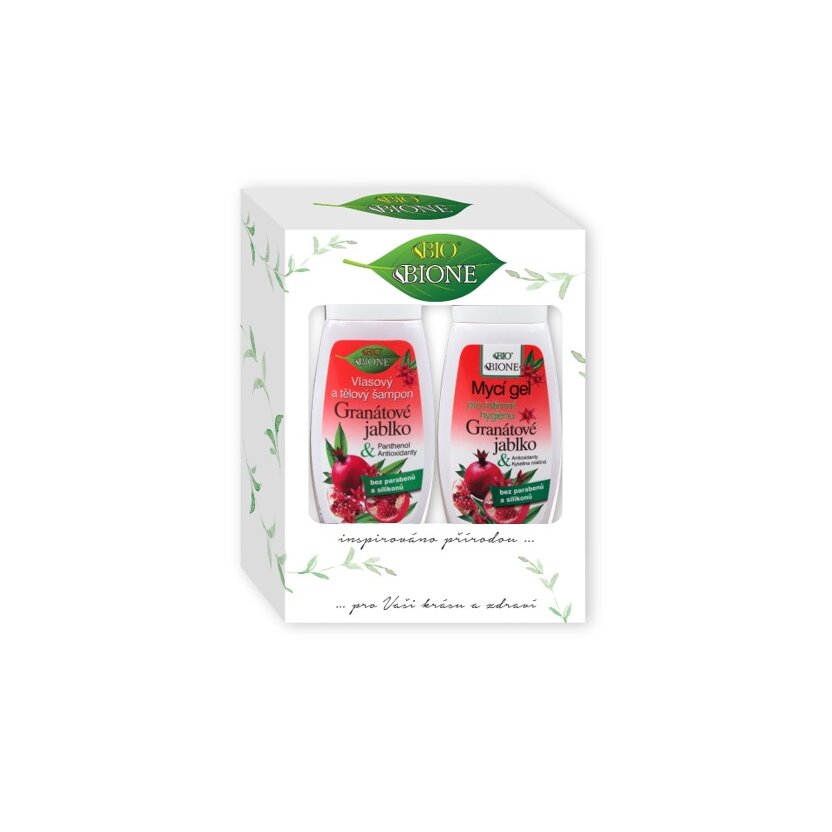 BIO Darčeková kazeta Granátové jablko (šampón + gél na intímnu hygienu)
