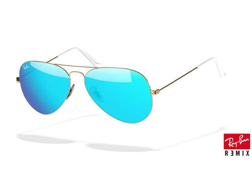 novinka - slnečné okuliare Aviator modré sklá